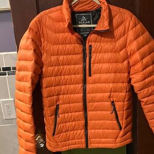ALPINE DESIGN DOWN WOMENS PACKABLE PUFFER ORANGE JACKET